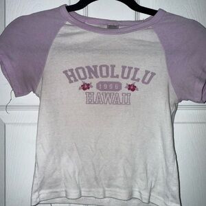 Purple and White Hawaii T-Shirt